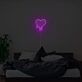 Schmelzendes Herz LED Neonschild mit Tropfeneffekt Moderne Wandbeleuchtung für Schlafzimmer und stilvolle Wohnräume