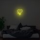 Schmelzendes Herz LED Neonschild mit Tropfeneffekt Moderne Wandbeleuchtung für Schlafzimmer und stilvolle Wohnräume