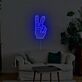 Minimalistisches Peace Handzeichen LED Neonschild Rotes Neon Wandlicht für Wohnzimmer Schlafzimmer und moderne ruhige Einrichtung