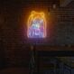 Anime Stil Mädchen LED Neonschild Kreative Wandbeleuchtung mit Getränk Motiv für Schlafzimmer Studio und Jugendzimmer