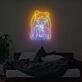Anime Stil Mädchen LED Neonschild Kreative Wandbeleuchtung mit Getränk Motiv für Schlafzimmer Studio und Jugendzimmer