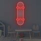 Skateboard Motiv LED Neonschild Moderne Wandbeleuchtung für Kinderzimmer Jugendzimmer Studio und kreative Wohnräume