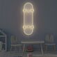 Skateboard Motiv LED Neonschild Moderne Wandbeleuchtung für Kinderzimmer Jugendzimmer Studio und kreative Wohnräume