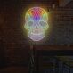 Bunter Totenkopf LED Neonschild Moderne Wandbeleuchtung im mexikanischen Stil für Wohnzimmer Bar Studio und kreative Räume