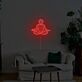 Minimalistisches Meditationsmotiv LED Neonschild für ruhige Wanddekoration