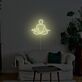 Minimalistisches Meditationsmotiv LED Neonschild für ruhige Wanddekoration