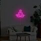 Minimalistisches Meditationsmotiv LED Neonschild für ruhige Wanddekoration