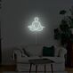 Minimalistisches Meditationsmotiv LED Neonschild für ruhige Wanddekoration