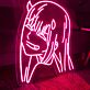 Neon Mädchen Porträt LED Neonschild Wanddekoration