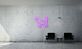 Hundesilhouette als LED-Neonschild