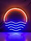 Sonnenuntergang über dem Meer LED-Neonschild Wohnzimmer Bar