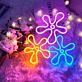 Blumenform LED-Neonschild Wohnzimmer Schlafzimmer