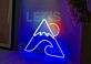 Berg mit Welle und Sonne LED-Neonschild Wohnzimmer Büro