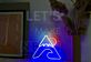Berg mit Welle und Sonne LED-Neonschild Wohnzimmer Büro