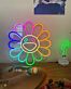 Smiley-Blume als LED-Neonschild