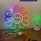 Smiley-Blume als LED-Neonschild