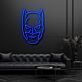 Modernes LED Neonschild mit abstrakter Fledermaus Maske für Wohnzimmer Schlafzimmer und stilvolle Wanddekoration