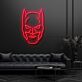Modernes LED Neonschild mit abstrakter Fledermaus Maske für Wohnzimmer Schlafzimmer und stilvolle Wanddekoration