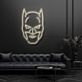 Modernes LED Neonschild mit abstrakter Fledermaus Maske für Wohnzimmer Schlafzimmer und stilvolle Wanddekoration