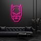 Modernes LED Neonschild mit abstrakter Fledermaus Maske für Wohnzimmer Schlafzimmer und stilvolle Wanddekoration