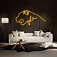 Modernes LED Neonschild mit Bären Silhouette für Wohnzimmer Loft Home Office und stilvolle Wanddekoration