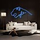 Modernes LED Neonschild mit Bären Silhouette für Wohnzimmer Loft Home Office und stilvolle Wanddekoration
