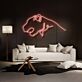 Modernes LED Neonschild mit Bären Silhouette für Wohnzimmer Loft Home Office und stilvolle Wanddekoration