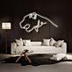 Modernes LED Neonschild mit Bären Silhouette für Wohnzimmer Loft Home Office und stilvolle Wanddekoration
