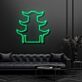 Modernes LED Neonschild mit abstrakter Pagoden Silhouette für Wohnzimmer Loft und stilvolle Wanddekoration