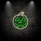 Halloween Kürbis LED Neonschild mit freundlichem Gesicht als stimmungsvolle Wanddekoration für Zuhause, Party, Fenster und saisonale Dekoration