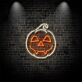 Halloween Kürbis LED Neonschild mit freundlichem Gesicht als stimmungsvolle Wanddekoration für Zuhause, Party, Fenster und saisonale Dekoration