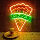 Personalisierbares Saftiges Pizza Stück LED Neonschild
