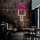 Modernes LED Neonschild Eis am Stiel als stilvolle Wanddekoration für Café, Küche, Dessertladen oder moderne Wohnräume