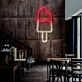 Modernes LED Neonschild Eis am Stiel als stilvolle Wanddekoration für Café, Küche, Dessertladen oder moderne Wohnräume