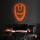 Futuristischer Roboterhelm LED Neonschild für Gaming Zimmer und modernes Interior