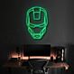 Futuristischer Roboterhelm LED Neonschild für Gaming Zimmer und modernes Interior