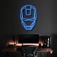 Futuristischer Roboterhelm LED Neonschild für Gaming Zimmer und modernes Interior