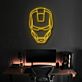 Futuristischer Roboterhelm LED Neonschild für Gaming Zimmer und modernes Interior