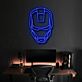 Futuristischer Roboterhelm LED Neonschild für Gaming Zimmer und modernes Interior