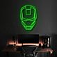 Futuristischer Roboterhelm LED Neonschild für Gaming Zimmer und modernes Interior