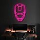 Futuristischer Roboterhelm LED Neonschild für Gaming Zimmer und modernes Interior