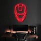 Futuristischer Roboterhelm LED Neonschild für Gaming Zimmer und modernes Interior