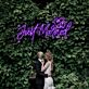 Just Married Two Love Hearts Neon Sign