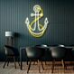 Modernes LED Neonschild Anker als maritime Wanddekoration für Wohnzimmer, Restaurant, Bar oder stilvolle Geschäftsräume