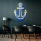 Modernes LED Neonschild Anker als maritime Wanddekoration für Wohnzimmer, Restaurant, Bar oder stilvolle Geschäftsräume