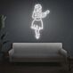 Hula-Tänzerin mit Ukulele LED-Neonschild Wohnzimmer Bar