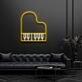 Elegantes Klavier LED Neonschild mit Tastenmotiv für Musikzimmer Wohnzimmer und moderne Wanddekoration