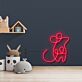 Minimalistisches Bärenmotiv LED Neonschild als sanfte Wandbeleuchtung für Kinderzimmer und Babyzimmer