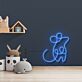 Minimalistisches Bärenmotiv LED Neonschild als sanfte Wandbeleuchtung für Kinderzimmer und Babyzimmer
