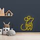 Minimalistisches Bärenmotiv LED Neonschild als sanfte Wandbeleuchtung für Kinderzimmer und Babyzimmer